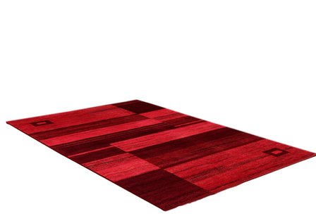 rood wollen vloerkleed