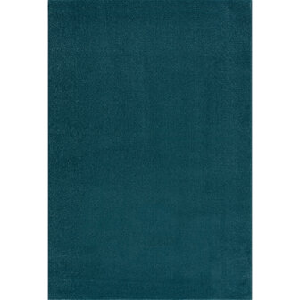 Effen blauw vloerkleed Boston blauw 9505