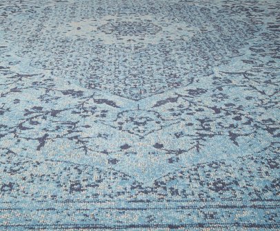 Tabriz vloerkleed  L. Blauw