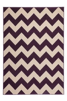 Laagpolig design vloerkleed Manoa Purple