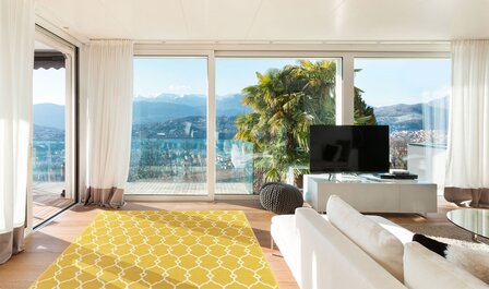 Vloerkleden en tapijten geel Paros