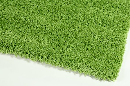 Groen hoogpolig vloerkleed of karpet Celebes 1000  
