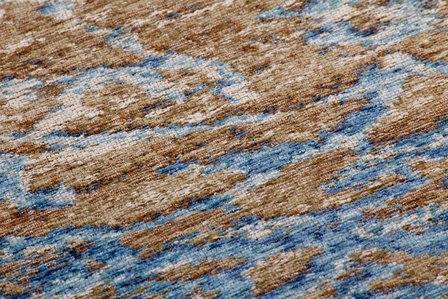 Jacquard vloerkleed Garda Multi Blauw Beige