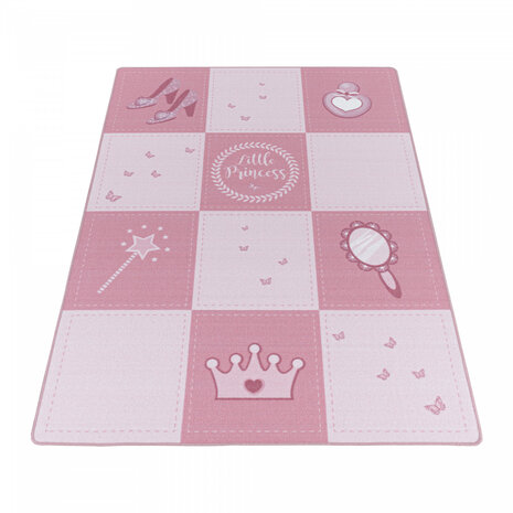 Kinderkamer vloerkleed Kiddy pink 2905