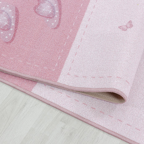 Kinderkamer vloerkleed Kiddy pink 2905