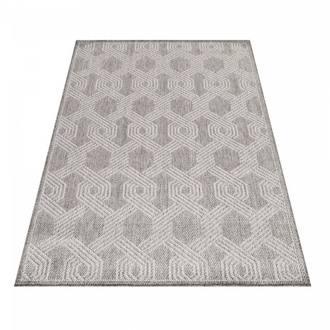 Sisal look vloerkleed Lisabon grijs 4904