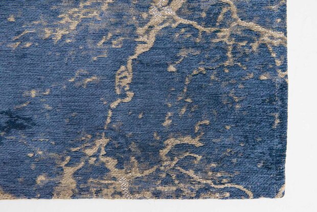 Chenille katoen vloerkleed Mystic blauw 8629