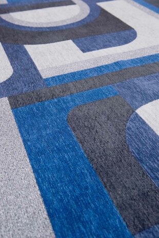 Design vloerkleed Julia grijs blauw 9207