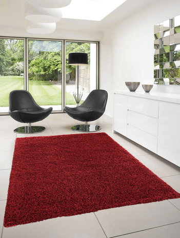 Rode vloerkleden Adriana Shaggy  1500/AY Rood