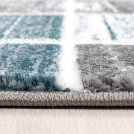 Karpet ruit Mallorca 3140/AY Turquoise