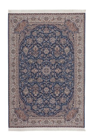Blauw klassiek Iraans vloerkleed, karpet en tapijt Bagir