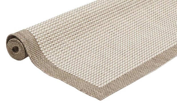 Platgeweven vloerkleed en karpet Palma Naturel