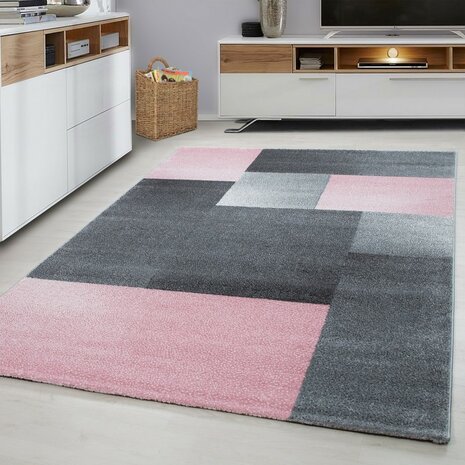 Modern vloerkleed Luciana 1810 kleur pink