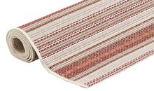Gestreept-modern-vloerkleed-of-karpet-Patmos-Roest-Rood